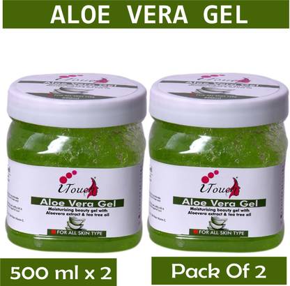 I TOUCH HERBAL ALOE VERA GEL 500 ML X 2 (PACK OF 2)