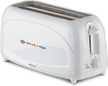 BAJAJ 4 Slice 750Watts High Quality (ATX21) auto 750 W Pop Up Toaster