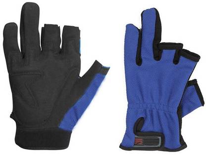 Redoak Breathable 3 Low-Cut Fingers Fishing Gloves Gym & Fitness Gloves