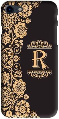 LEEMARA Back Cover for Apple iphone 8, R, R Letter, R Alphabet, R Word, PRINTED BACK COVER