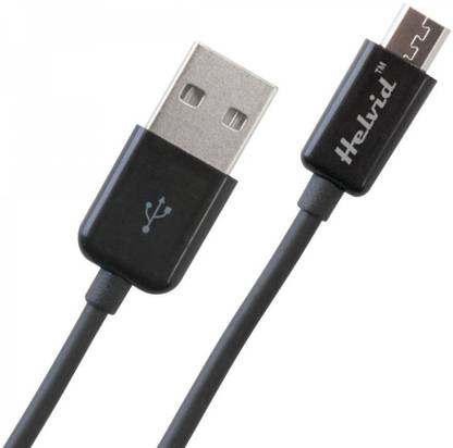 Helvid Micro USB Cable 2 A 1 m Data Transger & Charging Cable -1mtr Long - 46B