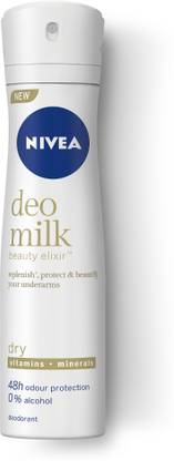 NIVEA WOMEN Deodorant, DEO MILK Dry, 150ml Deodorant Spray  -  For Women