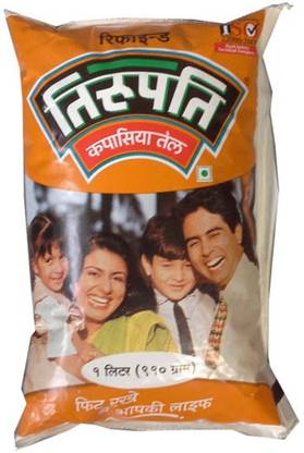 TIRUPATI Cottonseed Cottonseed Oil Pouch