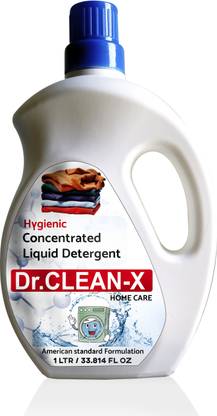 DR.CLEAN-X Hygienic Concentrated Liquid Detergent for front and top load Washing Machine 1 ltr Multi-Fragrance Liquid Detergent
