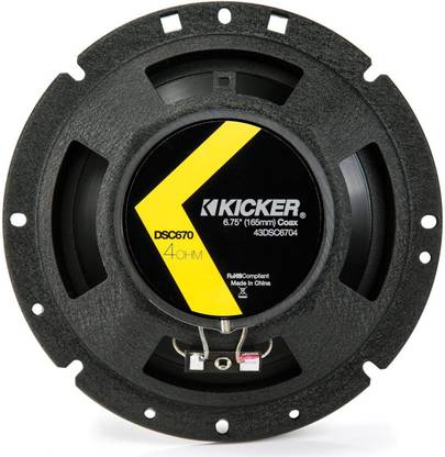 KICKER Dsc670 Ds Series 6.75\ 4-Ohm Coaxial Speaker 240 W Car Speaker