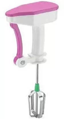 VRV Stainless Steel Power Free Hand Blender for Egg & Cream Beater, Milkshake, Lassi, Butter Milk Mixer Maker Plastic Plastic Flat Whisk