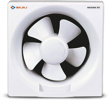 BAJAJ ventilation exhaust size 200mm white with 24 Months Warranty Ultra High Speed 200 mm Exhaust Fan