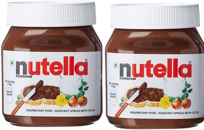 nutella Hazelnut Spread With Cocoa (Imported) 350g (Pack of 2)