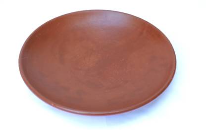 Frills & Colours Earthen Plate/ Clay Plate/ Organic Clay Plates-Red (6 Nos Combo) Dinner Plate