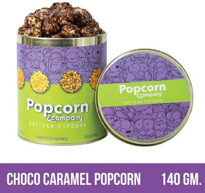 POPCORN&COMPANY PnC Popcorn - Choco Caramel Popcorn 140 GM (Regular Tin) Caramel Popcorn