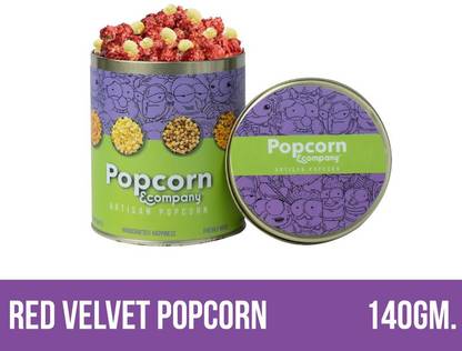 POPCORN&COMPANY PnC Popcorn - Red Velvet Popcorn 140 GM (Regular Tin) Red Velvet Popcorn