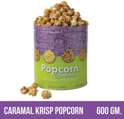 POPCORN&COMPANY PnC Popcorn - Caramel Krisp Popcorn 600gm (Large Tin) Caramel Popcorn
