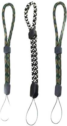 A2S2 3 Pcs Set Mobile Camera Strap Phone Hand Wrist Strap Belt Camera Mobile Accessories (Set of 3 Pcs, Black & Dark Green) Strap