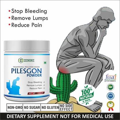 zenonz Pilesgon herbl powder for piles and bawasir relif 100 Ayurvedic