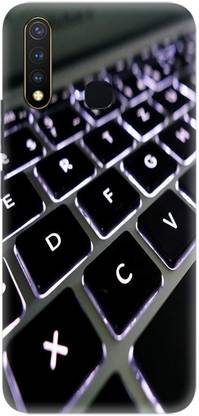Crafto Rama Back Cover for Vivo Y19, Vivo 1915, V1915
, Keyboard, Lights Keys, Alphabets, PRINTED, BACK COVER