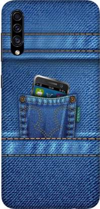 LEEMARA Back Cover for Samsung Galaxy A30s (SM-A307F), Blue, Jeans, Pattern, Designer, PRINTED BACK COVER