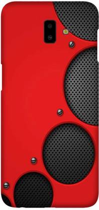 LEEMARA Back Cover for Samsung Galaxy J6 Plus (SM-J610FN, SM-J610G), Abstract, Black And Red, PRINTED, BACK COVER
