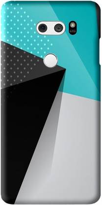 LEEMARA Back Cover for LG V30 H930, LG V30S ThinQ US998R, Black And Blue Shade, PRINTED BACK COVER