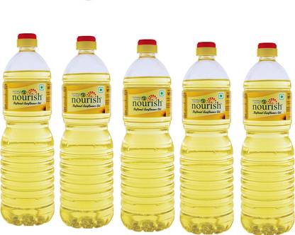 Nourish Refined Sunflower Oil Sunflower Oil Plastic Bottle