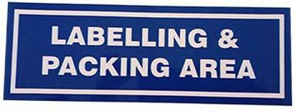 Mr. SAFE Labelling and Packing Area Emergency Sign