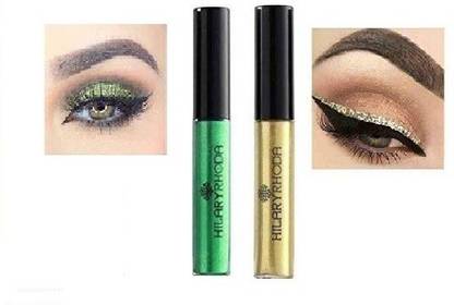 HILARY RODHA SHINING EYELINER COMBO ( GREEN + GOLDEN) 10 ml