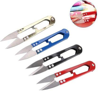 AXYRO Mini Scissors Thread Cutter Metal Grip Scissors