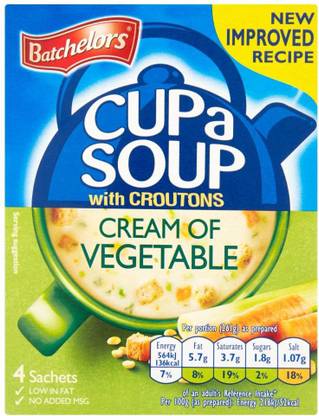 Batchelors Cup a Soup Cream Of Vegetable 122g