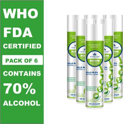 MELANGE Ethyl Alcohol, Diethyl Phthalate, Propylene Glycol, Propane, Isobutane, Butane Spray Room Sanitizer Spray