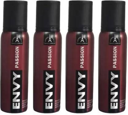 Envy PASSION deo 120ml*4pc PS-04 Deodorant Spray  -  For Men & Women