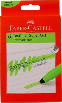FABER-CASTELL Gel Textliner Green Box