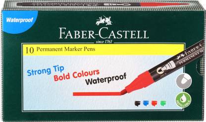 FABER-CASTELL Permanent Marker Pen Red Box