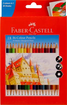 FABER-CASTELL Colour Pencils Hexagonal Shaped Color Pencils