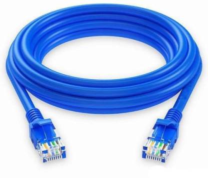 Tech-X LAN Cable 3 m LAN Cable Internet Network Computer Cable Cord High Speed Gigabit Category 5E STP Wires For Modem, Router, LAN ADSL(3Meter)