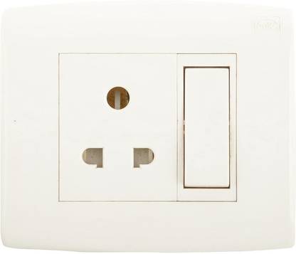 Honeywell Curve Switch with Socket 5 A One Way Electrical Switch