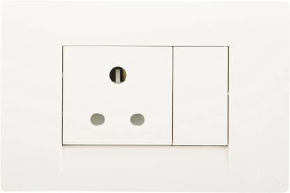 Honeywell Flat Switch with Socket 5 A One Way Electrical Switch