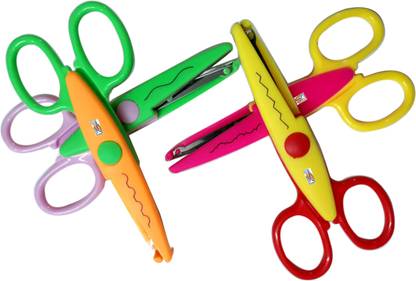 MAJESTIC BASKET Fancy Designer Art & Craft Decorative Zigzag Scissors for Border Edge Cutting Etc Scissors