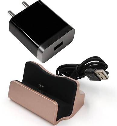 FineArts Micro USB Charging Dock Station and Wall Charger for Android Mobile Smartphones Desktop Stand Sync Charger Dock
