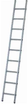 Hiken 18 Feet Aluminium Single Ladder Multi-Utility Home Use With Rubber Grip Aluminium Ladder