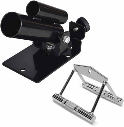 FITSY Seated Row Grip Bar Handle and T-Bar Row Plate Post Insert Bar Platform Multi-training Bar