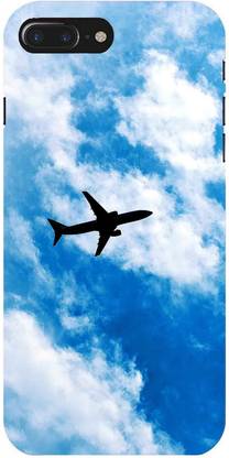FULLYIDEA Back Cover for Apple iPhone 8 Plus, pattern, flight, plane, sky, aeroplane, morning
