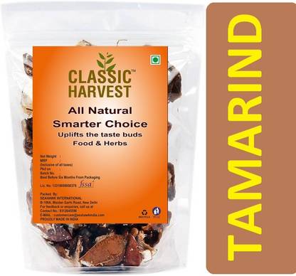 Classic Harvest PURE & NATURAL CHATPATI IMLI / TAMARIND / IMLEE ( SEEDLESS ) 200g