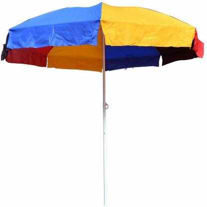 CHATTRI WALA MULTI COLOUR BEACH/GARDEN UMBRELLA, Size 40'' (7ft), Pack Of 1 Umbrella