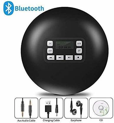 HOTT Bluetooth CD Player, Portable Personal Small Walkman Disc CD Player with Stereo E 0.5 inch CD Player