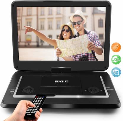 PYLE 15' Portable DVD Player [Travel CD/DVD Player] Built-in Rechargeable Battery | US 15 inch DVD Player