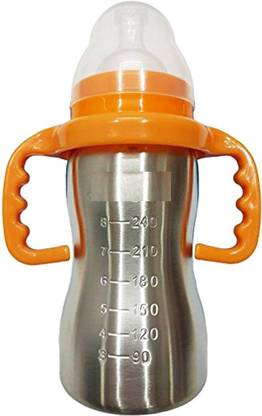 Honey Shopee Stainless Steel Infant Feeding Bottle-240Ml - 240 ml
