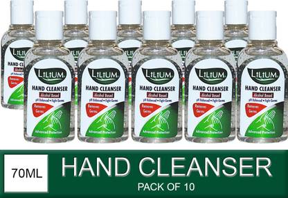 LILIUM Germ Fighter Hand Cleanser, 70ml Hand Sanitizer Bottle