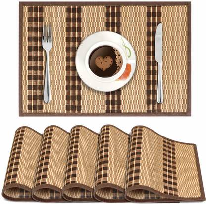HOKiPO Rectangular Pack of 6 Table Placemat