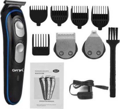 Gemei 3 in 1 Hair clipper GM-587 Trimmer 40 min  Runtime 5 Length Settings