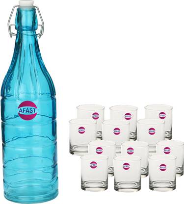 AFAST Trendy Bottle And Glass Set For Beverage 1000 ml Bottle BG3 1000 ml Bottle
