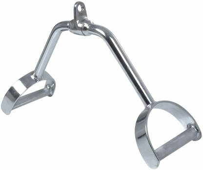 FITSY Gym Cable Machine Attachment Seated Row Grip Double D Handle Triceps Bar Multi-training Bar